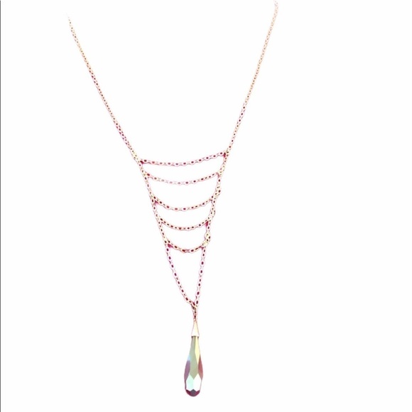 Silpada NWOT Sterling Silver Chain Detail with Hematite Dangle Drop Necklace - Picture 2 of 9